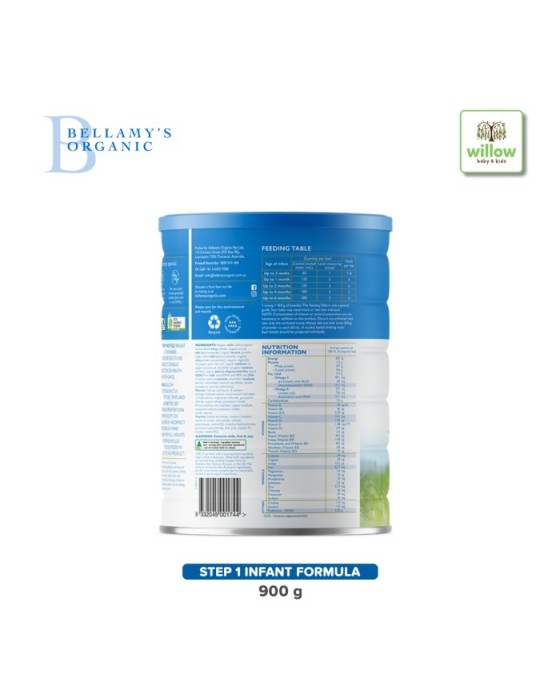 BELLAMYS ORGANIC STEP 1 INFANT FORMULA 900GR