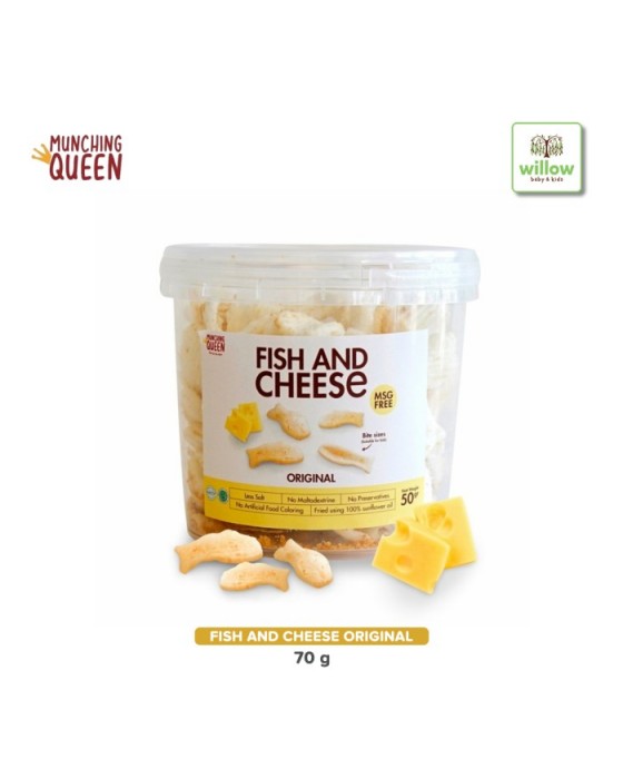 MUNCHING QUEEN FISH & CHEESE ORIGINAL 70GR