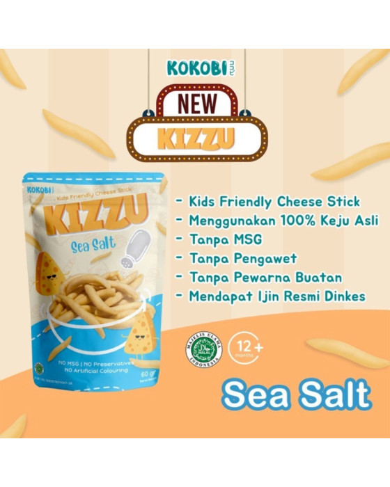 Kokobi Kizzu Cheese Stick Camilan Instant 60Gr