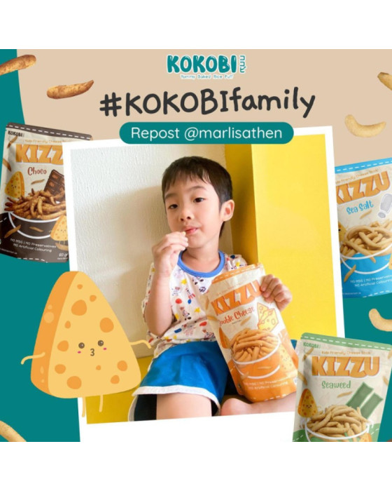 Kokobi Kizzu Cheese Stick Camilan Instant 60Gr