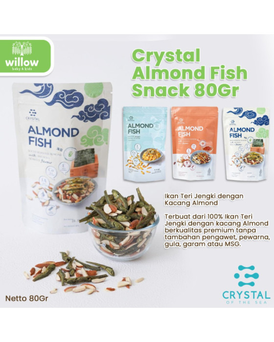 Crystal Almond Fish Snack Bumbu Masakan 80Gr