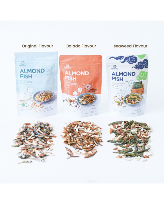 Crystal Almond Fish Snack Bumbu Masakan 80Gr