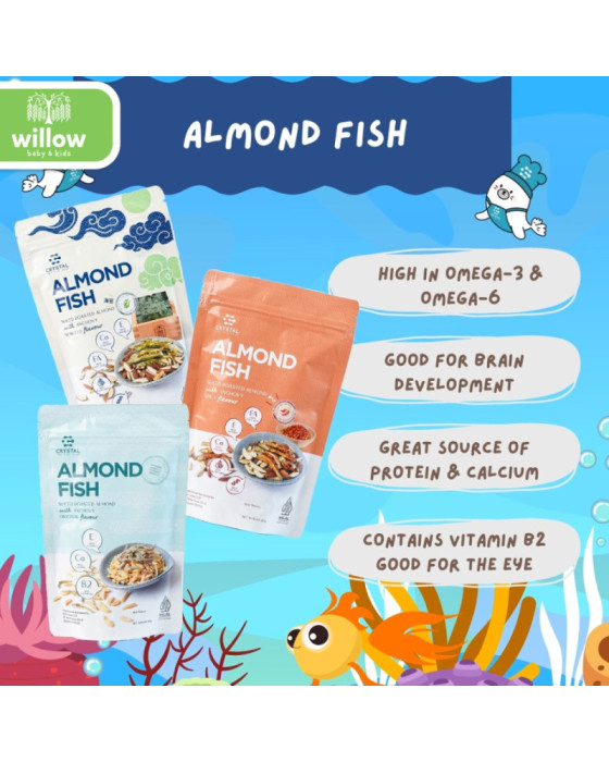 Crystal Almond Fish Snack Bumbu Masakan 80Gr