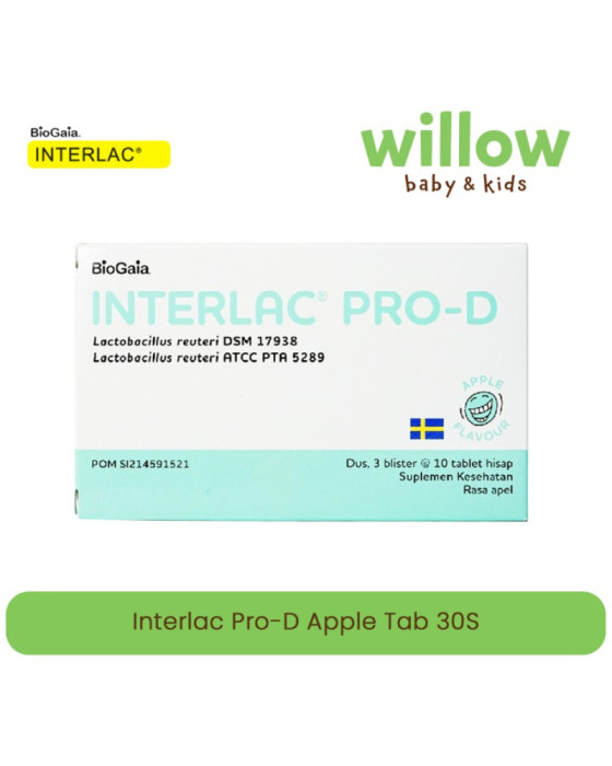 Interlac Pro-D Apple Vitamin Anak Tab 30S