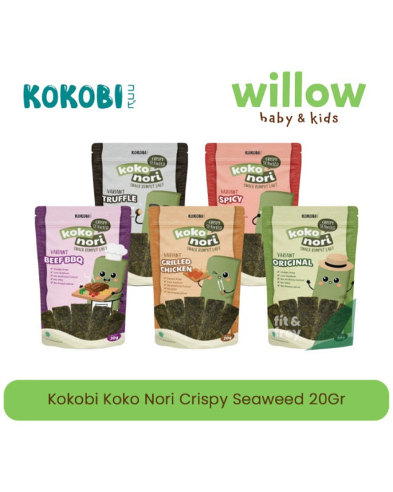 Kokobi Koko Nori Crispy Seaweed Camilan Bayi 20Gr