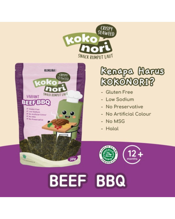 Kokobi Koko Nori Crispy Seaweed Camilan Bayi 20Gr