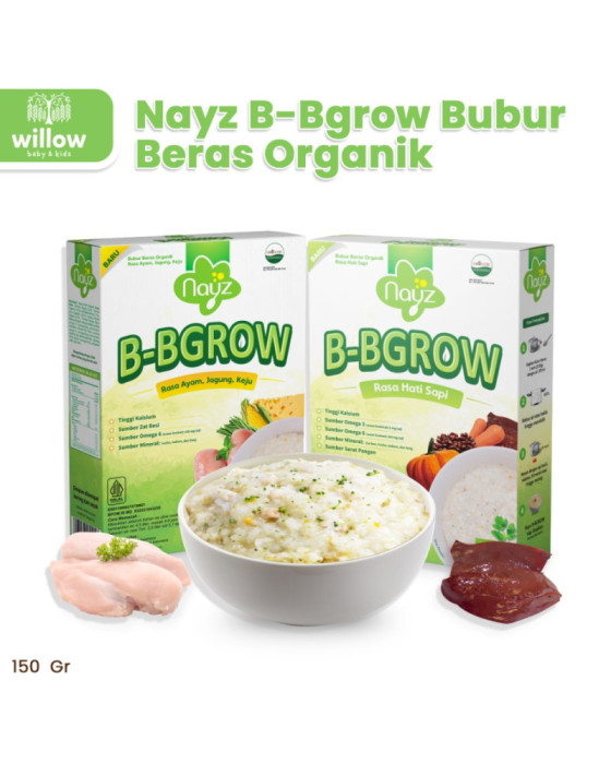 Nayz B-Bgrow Bubur Beras Bayi Organik 150Gr