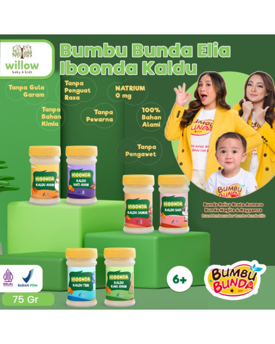 Bumbu Bunda Elia Iboonda Kaldu Bahan Masakan Bayi 75GR