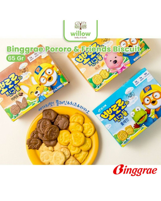 Binggrae Pororo & Friends Biscuit Camilan Bayi