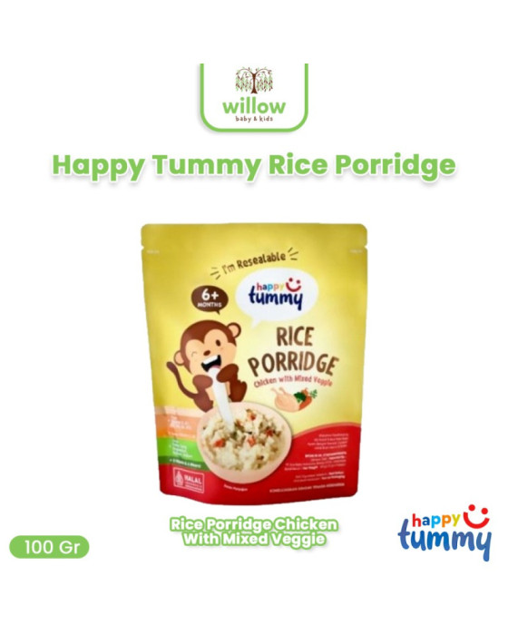 Happy Tummy Rice Porridge Cereal Bayi 100Gr