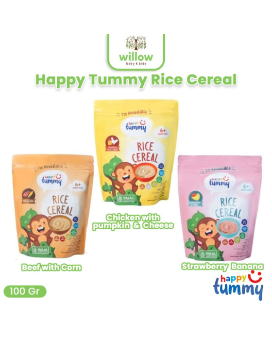 Happy Tummy Rice Cereal Bayi 100Gr