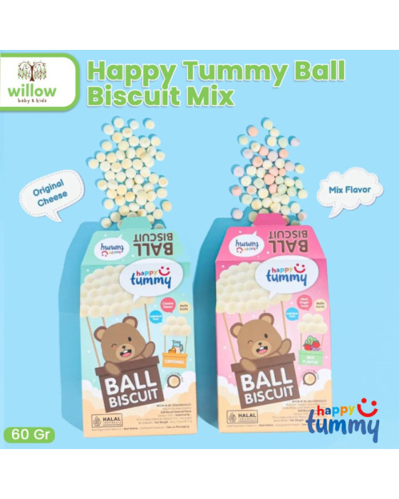 Happy Tummy Ball Biscuit Snack Bayi 60Gr