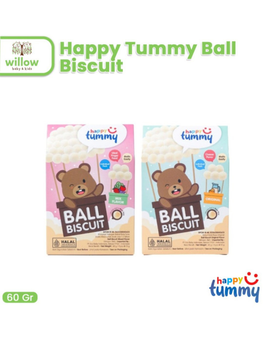 Happy Tummy Ball Biscuit Snack Bayi 60Gr