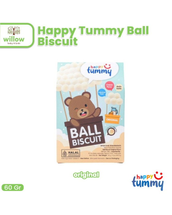 Happy Tummy Ball Biscuit Snack Bayi 60Gr