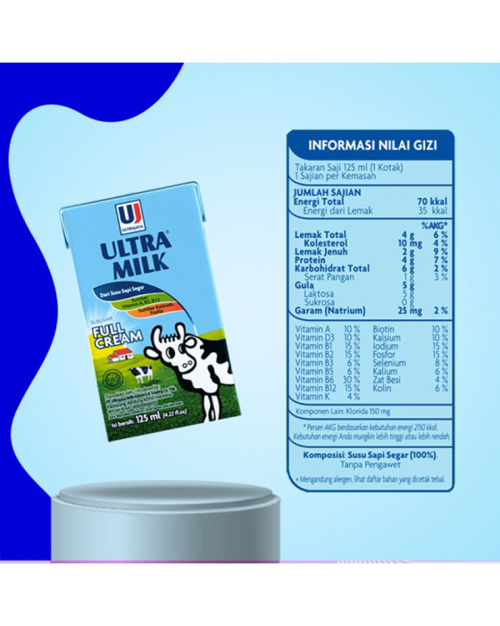 Ultra Jaya Milk Susu UHT 125Ml