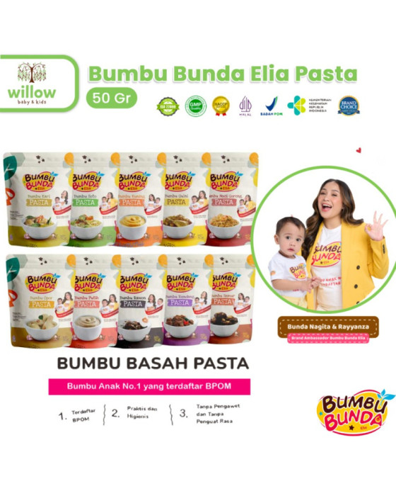 Bumbu Bunda Elia Pasta Bahan Makanan MPASI 50Gr