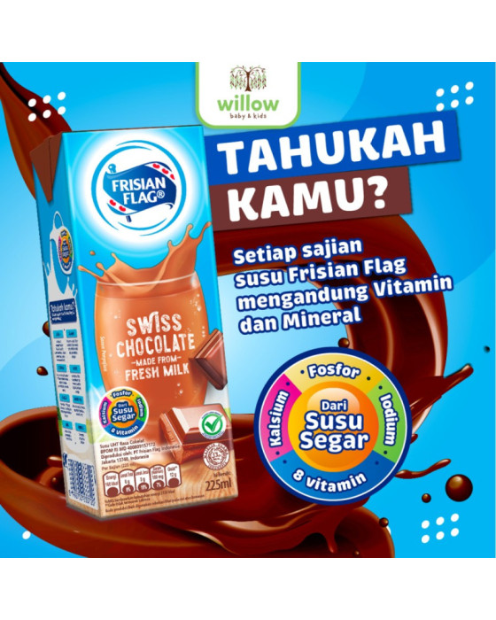 Frisian Flag Susu UHT Low Fat Susu Kemasan 225Ml