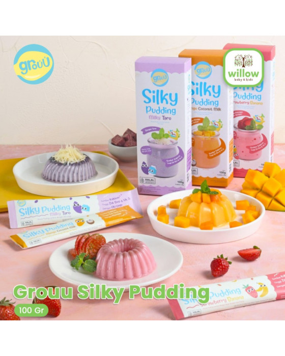 Grouu Silky Pudding Bahan Makanan 100Gr