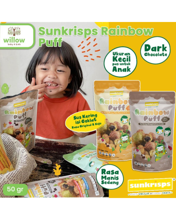 Sunkrisps Rainbow Puff Camilan 50Gr