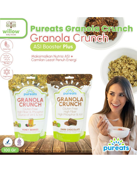 Pureats Granola Crunch Makanan Ringan 100Gr