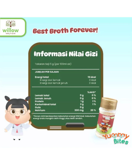 Yummy Bites Powder Bottle Bumbu Masakan Bayi 50Gr