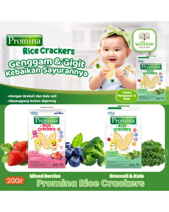 Promina Rice Crackers Camilan Bayi 20Gr