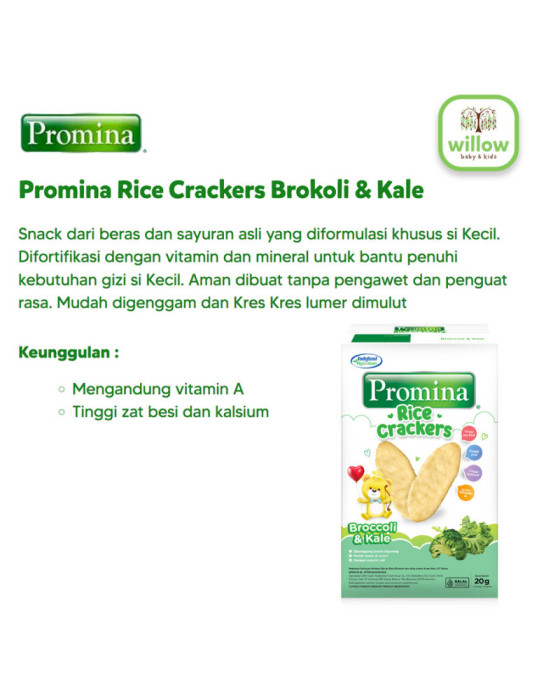 Promina Rice Crackers Camilan Bayi 20Gr