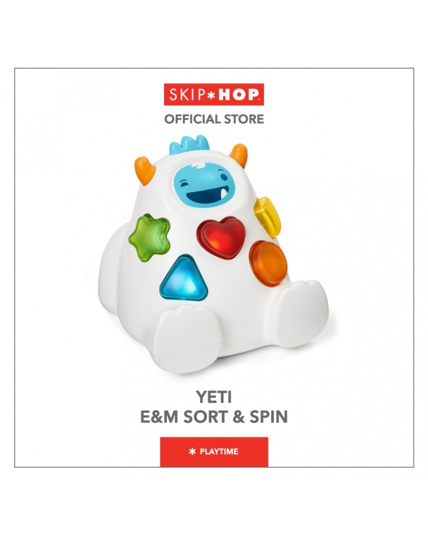 Skip Hop Explore & More Shape Sort & Spin Yeti Toy