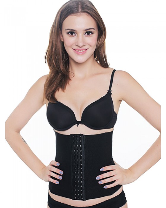 MOOIMOM C2903X LONG SEAMLESS BONED CORSET - BLACK XXXL