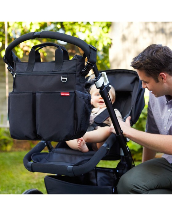 SKIP HOP DUO SIGNATURE DIAPER BAG BLACK