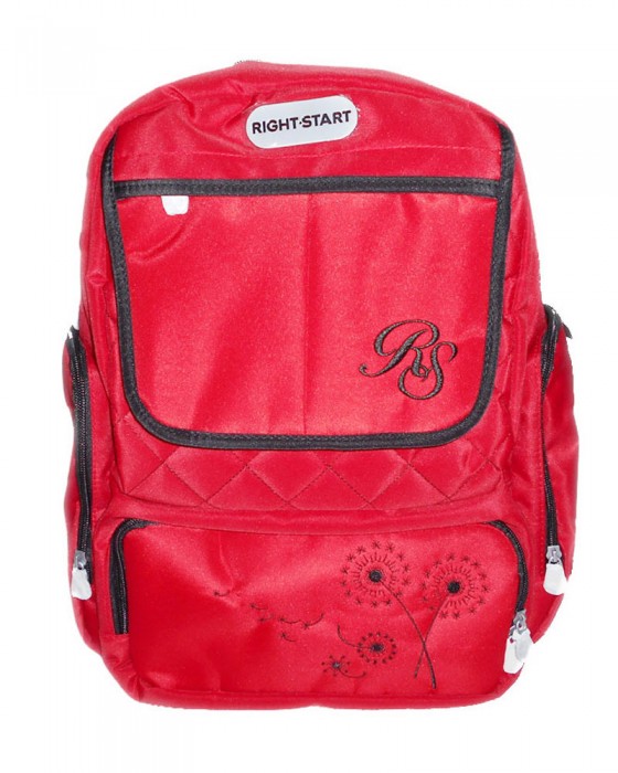 BRIGHT STARTS 554020 DIAPER BAG RED