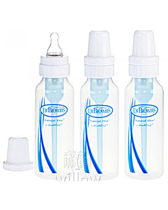 DR BROWN DPP255ES NATURAL FLOW PP BABY BOTTLE 8OZ