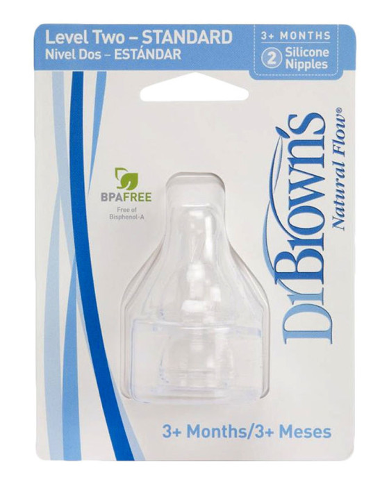 DR BROWN 313INTL LEVEL-4 SILICONE NIPPLE 2PACKS