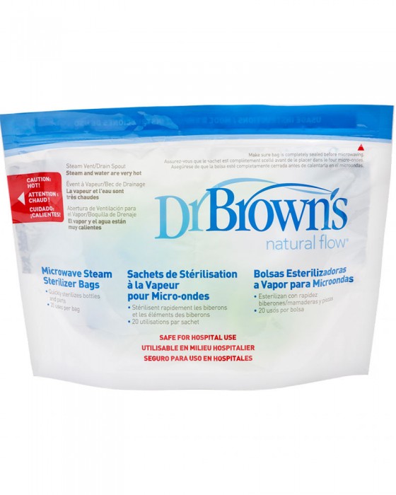 DR BROWN D960SP MICROWAVE STEAM STERILIZER BAGS