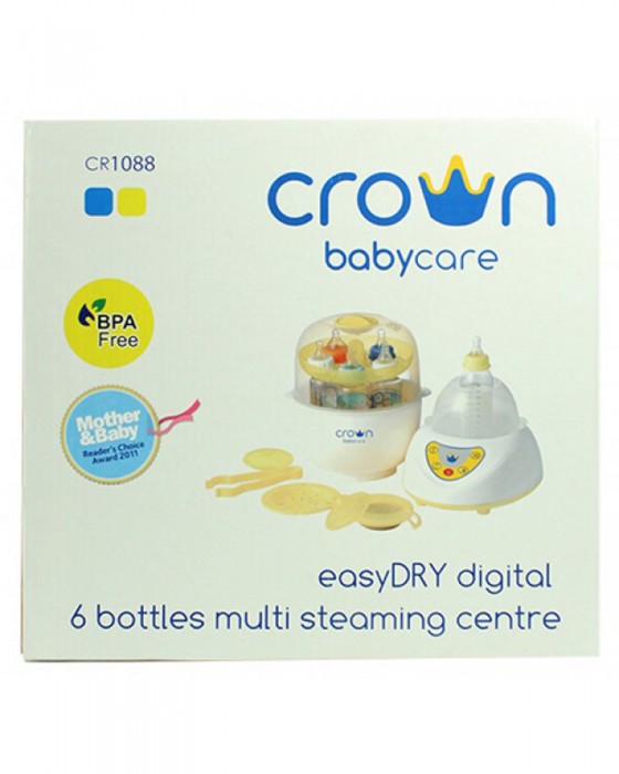 CROWN CR-1088 EASYDRY DIGITAL 6BOTTLES MULTI STEAMING CENTRE