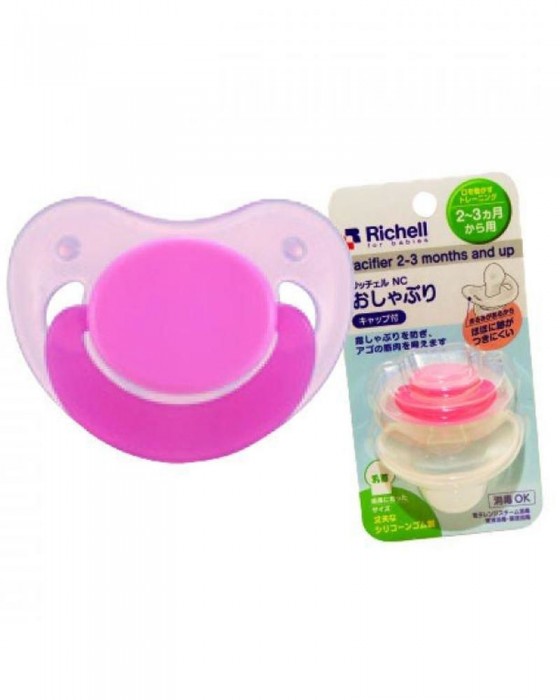 RICHELL R98067 NC PACIFIER 2-3MONTHS PINK