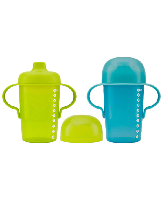 BOON 10044 SIP 10 OZ SIPPY CUP 2 PACK (BLUE/GREEN)