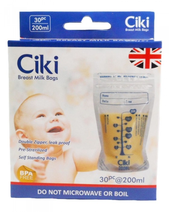 CIKI BREASTMILK BAGS 200ML