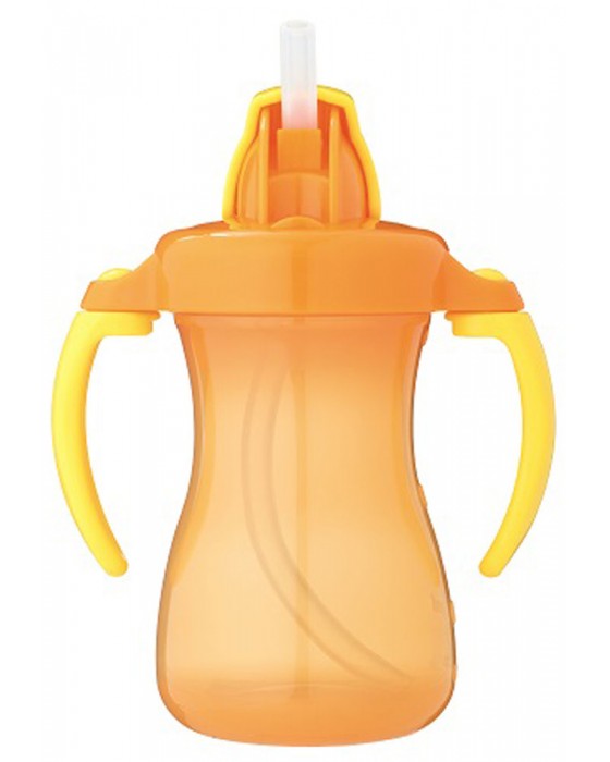 PIGEON 50927 PETITE STRAW BOTTLE ORANGE 150ML