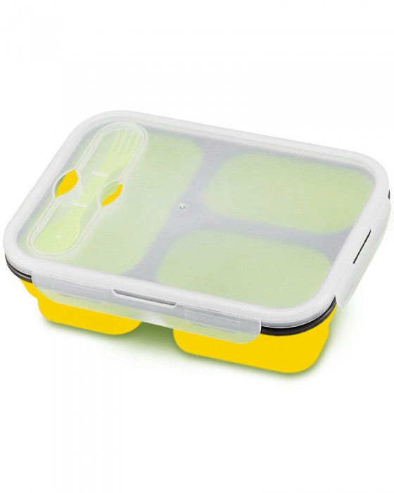 HAAKAA SILICONE LUNCHBOX - YELLOW