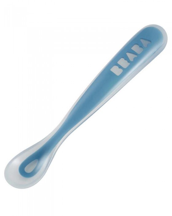 BEABA 913381 SILICON ERGONOMIC 1ST SPOON BLUE