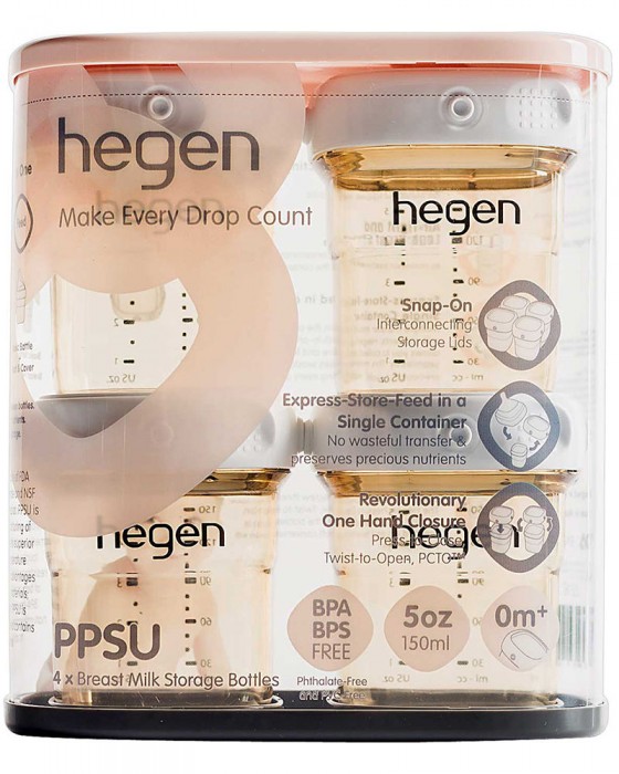 HEGEN PPSU BREAST MILK STORAGE 150ML (4PACK)