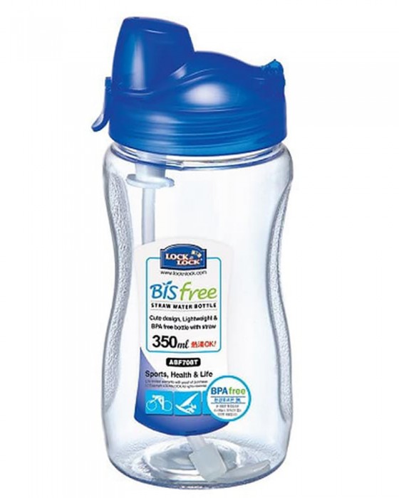 LOCK N LOCK ABF708T BISFREE SPORTS WATER BOTTLE WITH STRAW 350ML