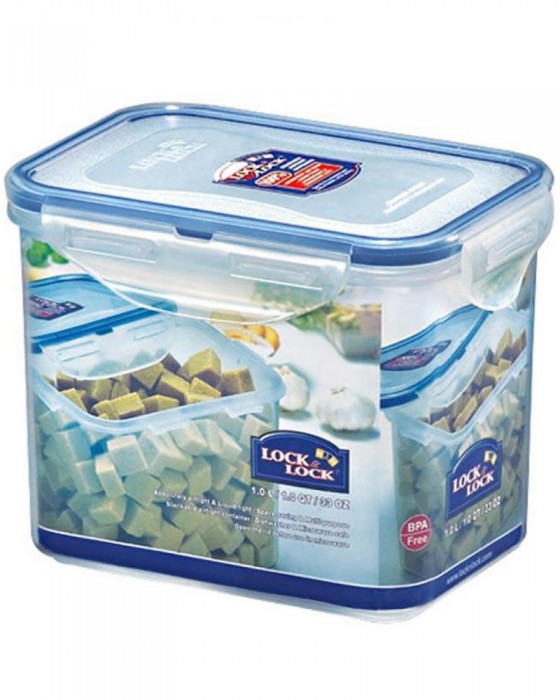 LOCK N LOCK HPL812H RECTANGULAR TALL FOOD CONTAINER 1.5L