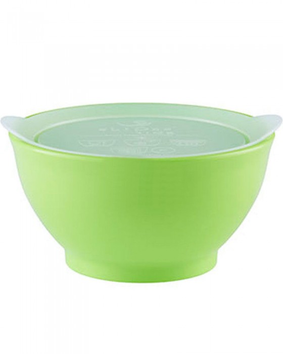 ELIPSE BOWL SET STAGE 1 WITH LID NON SLIP N NON SPILL - GREEN 8OZ