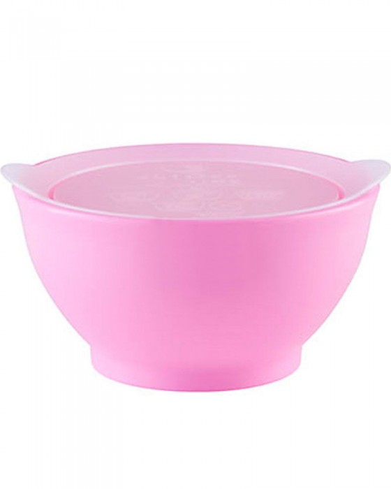 ELIPSE BOWL SET STAGE 1 WITH LID NON SLIP N NON SPILL - PINK 8OZ