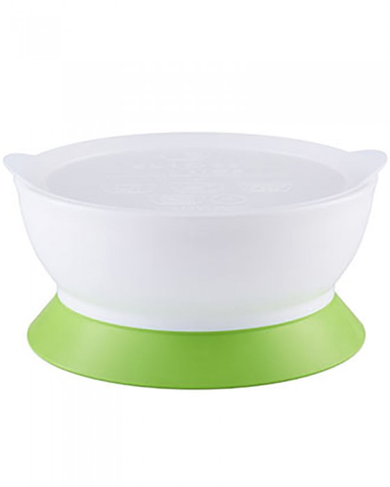 ELIPSE BOWL SET STAGE 2 WITH LID SUCTION N NON SPILL - GREEN 12OZ