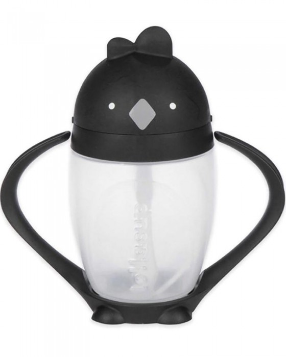 LOLLALAND LOLLACUP INNOVATIVE STRAW SIPPY CUP - CHIC BLACK