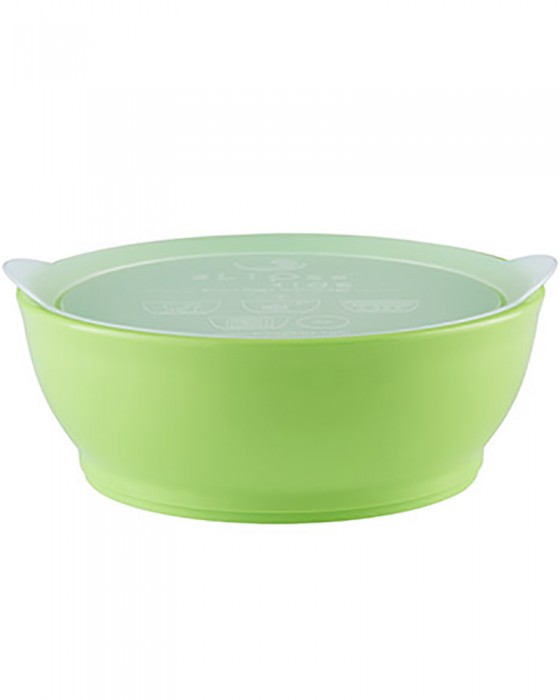 ELIPSE BOWL SET STAGE 3 WITH LID NON SLIP N NON SPILL 12OZ - GREEN