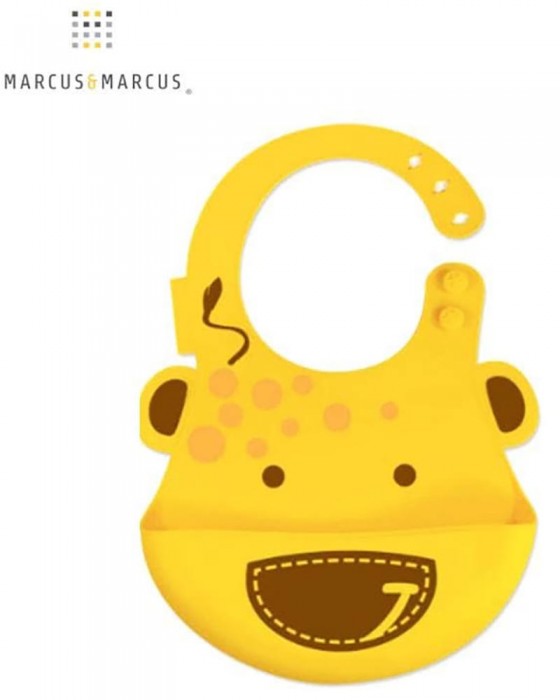 MARCUS N MARCUS BABY BIB GIRAFFE YELLOW